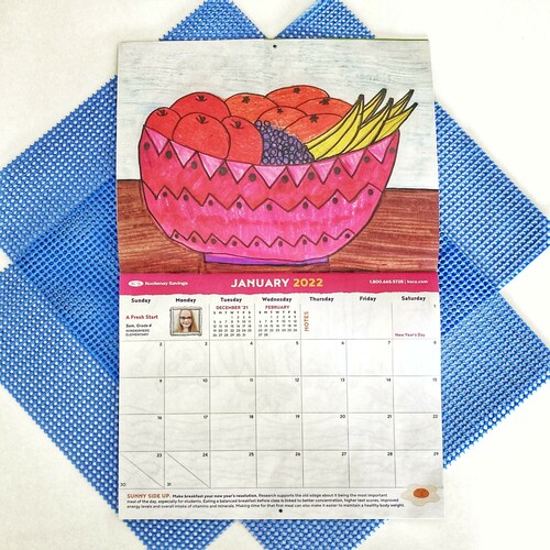January 2022 Calendar art by Windermere Elementary School